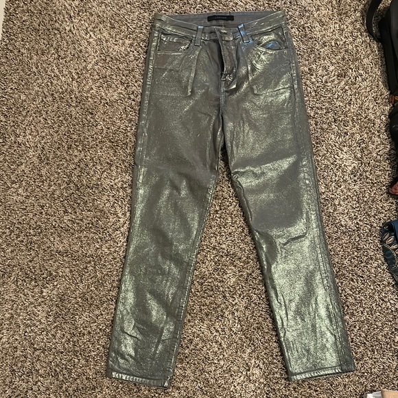 J Brand Pants - J Brand Shimmering Silver Pants